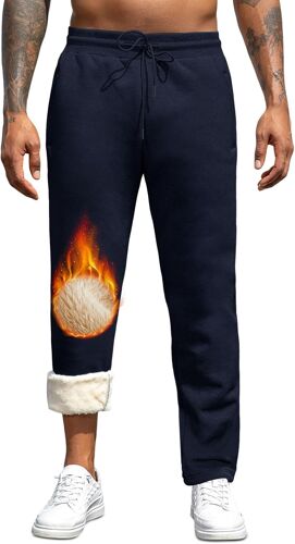 Ulteronixshop-Pantalon Polaire Homme Bas Jogging Hiver Chaud Pantalon De Survetement Thermique Pantalon Coton Sport Pantalon D'intérieur Epais Pour Homme