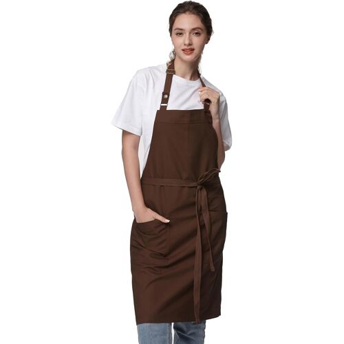 Ulteronixshop-Tablier de Cuisine Ajustable Tablier avec poches Résistant Imperméable Tablier Professionnel pour Hommes et Femmes 4251GB