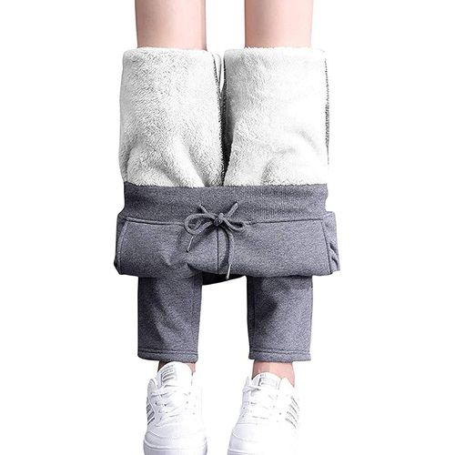 Ulteronixshop-Femme Pantalon De Sport En Polaire Pantalons De Décontractés Femmes Casual Pants Loisirs Pantalon De Jogging Avec Poches Cordon Doublure Polaire Ultra Chaud Ourlet Élastique