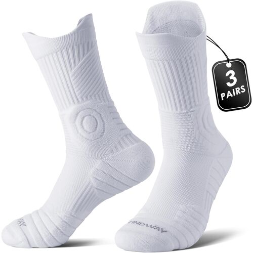 Ulteronixshop-Compression Chaussettes Running Homme Femme Chaussettes Sport Respirantes Anti Ampoule,Randonnée Contention&sport Course (3 Paires)