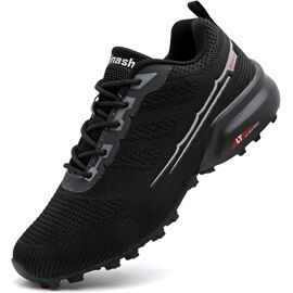 GZQIAWY Chaussures de cyclisme VTT pour homme Sports Route Crampons Route Dirt Bike Speed Baskets plates Course Femmes Vélo VTT SPD Vélo, Montagnes bleues et noires, 6