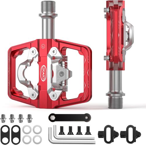 Subzonal-Pédales De Vtt Compatibles Avec Cales Shimano Spd - Pédales Doubles Face Plateforme Et Automatiques,Pédales Plateforme 9/16¿ Et Automatiques Pour Vélo De Route,Vtt Et Vélos Hybrides