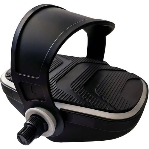 Subzonal-Pédales De Vélo D'appartement Pro Avec Sangles Réglables - Compatibles Peloton/Schwinn/Sunny (Axe 9/16") | Surface Anti-Dérapante Diamant | Plastique Pp Renforcé Haute Durabilité