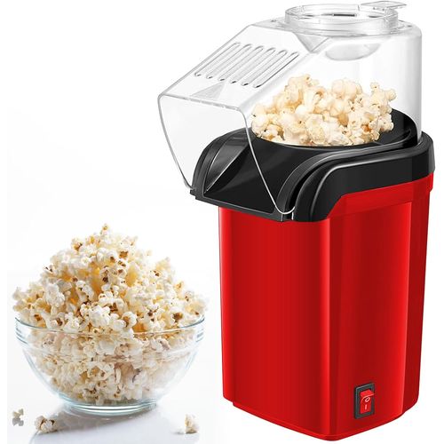 Ulteronixshop-Machine A Pop Corn,1200W 220V Machine À Popcorn Électrique,Machine A Pop-Corn A Air Chaud,Mini Machine À Pop-Corn Pour Home Cinéma,Soirées Cinéma,Fêtes,Rouge,3 Minutes Rapide Et Facile