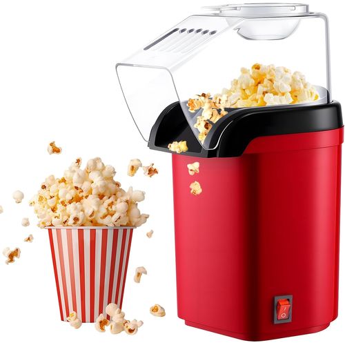 Ulteronixshop-Machine À Pop Corn, Machine À Popcorn À Air Chaud, 1200w Air Chaud Sans Gras Huile Popcorn Maker, Machine À Pop-Corn À Air Chaud, Machine Pop Corn Rétro, Fonctionnement À Un Bouton, Prêt En 3 Minutes