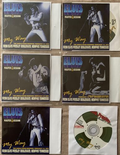Elvis Presley My Way The Jungle Room Graceland Memphis, Recording Sessions 4 Cds 2-3-5-7 Février 1976 - 29-31 Octobre 1976 Et Cd Upgraded Version Soundboard Label Master Et Sessions Extrêmement Rare