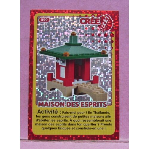 Carte Lego " Crée Ton Monde " - N° 059 - Maison Des Esprits - Auchan 2018