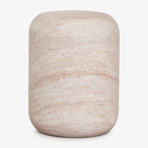 Table de chevet ronde Ø35 cm en ciment Fonelas