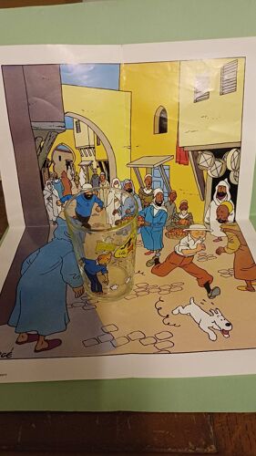 Verre Et Poster Tintin