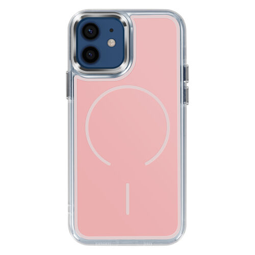 Coque MagSafe pour iPhone 12 / 12 Pro Protection Bi-matière Ultra Renforcé Rose