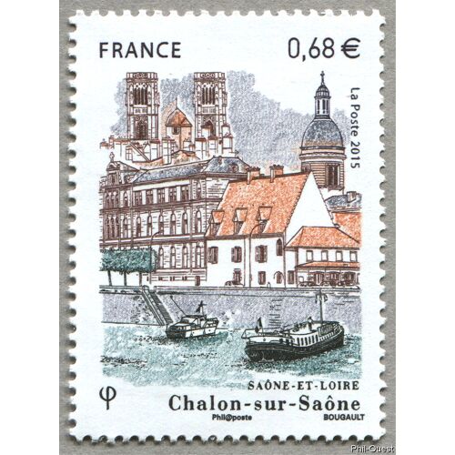 Châlons-Sur-Saône (Saône Et Loire) Année 2015 N° 4947 Yvert Et Tellier Luxe
