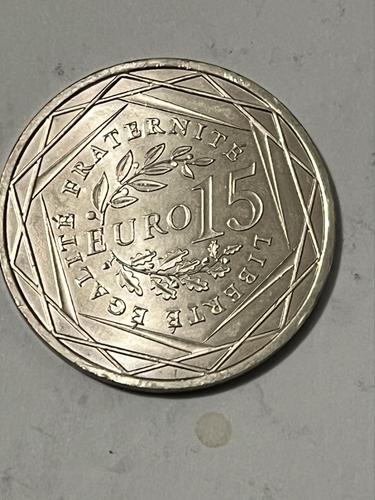 Pièce 15 Euros Argent – Semeuse – Monnaie De Paris