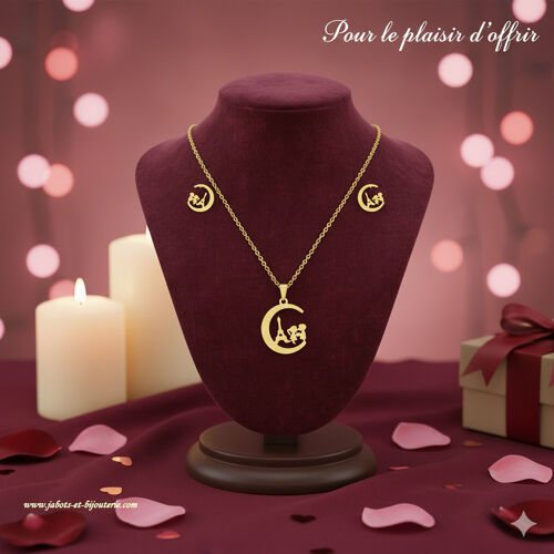 Collier & Boucles "Amour Parisien"Ar02874