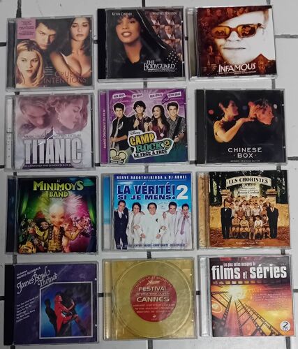 Lot De 12 Cd, Musiques De Films