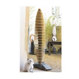 Sculpture Ardoise Et Grès Beige - Décoration Maison - Statue Jardin