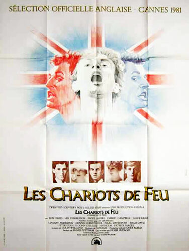  Les Chariots De Feu (Chariots Of Fire) - Véritable Affiche De Cinéma Pliée-Format 120x160 Cm- De Hugh Hudson Avec Ben Cross, Ian Charleson, Nicholas Farrell, Ian Holm, Michael Lonsdale - 1981