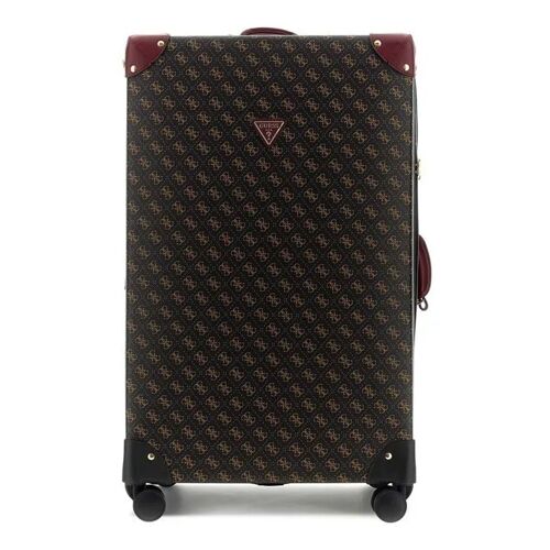 GUESS Trolley brun foncé rouge vin pour femme - Latona 28 In 8-Wheeler Exp Brown Logo 335013