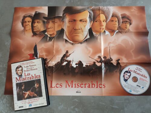 Dvd Du Film "Les Misérables" Avec Lino Ventura Avec L'Affiche Du Film