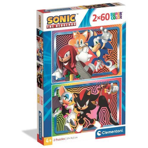 Clementoni 2x60 pièces - Sonic