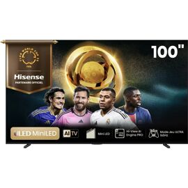 TV Mini LED QLED Hisense 4K UHD 100U7Q - 100" (253 cm) - 144 Hz - VRR - 2025