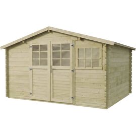 Abri De Jardin En Bois Traité Autoclave "Belmont" - 12.53 M² - 34 Mm