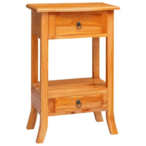 vidaXL Table console avec tiroir Naturel 50,5 x 30 x 75,5 cm