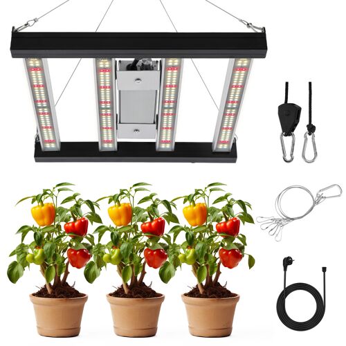 2x Lampe Horticole 120wled Économique À Haute Efficacité 4 Barres Lumineuses Idéale Pour Jardin Intérieur