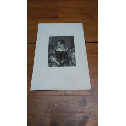 Gravure Xixe. Gravure Anglaise "Bianca Venazzi" Gravée Par H. Cook D'Après Une Toile De F. Stone