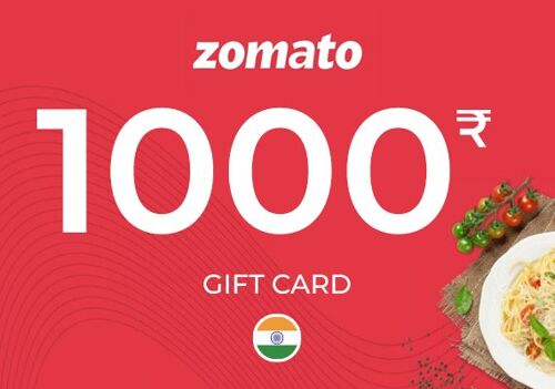 Zomato Gift Card 1000 INR Key - INDIA