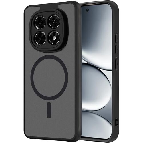 LORANKA-Coque Magnétique pour Xiaomi Redmi Note Pro 15 Pro 5G Compatible avec MagSafe, Housse en PC Dur & TPU Souple, Antijaune Étui Antichoc Anti-Rayures pour Xiaomi Redmi Note Pro 15 Pro 5G - Noir