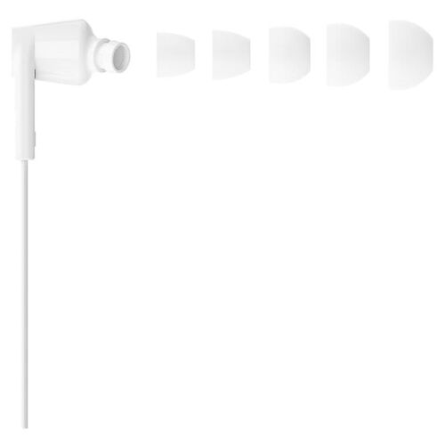 Belkin SoundForm - Écouteurs avec micro - intra-auriculaire - filaire - USB-C - isolation acoustique - blanc