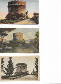 Italie Rome 3 Cartes Postales Semi Modernes Non Circulées Via Appia Tombeau