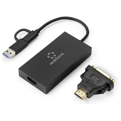 renkforce - Adaptateur vidéo - USB-C mâle pour HDMI femelle - 14.5 cm