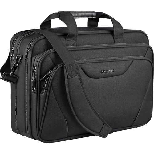 acdsgd-18"" Sac à main Sacoche pour Ordinateur Portable Jusqu'à 17,3"" Imperméable Sacoche Extensible Porte-Documents à Bandoulière pour Voyage/Affaires/École/Homme/Femme Laptop Bag