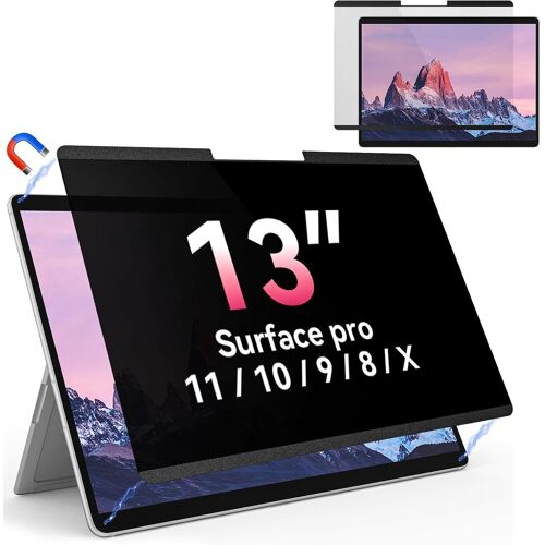 acdsgd-Magnétique Filtre de Confidentialité Compatible avec Microsoft Surface Pro 11/10/9/8/X 13 Pouces, Protection D'écran pour Surface Pro 13"", Amovible Filtre Anti Lumiere Bleue Anti Espion