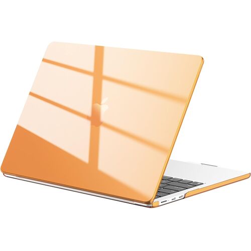acdsgd-Coque Compatible avec MacBook Air 15 Pouces 2026 2025 2024 2023 M4 A3241 M3 A3114 M2 A2941 avec Touch ID, Protection Étui Rigide en Plastique Anti-Rayures Case - Crystal Orange Cosmique