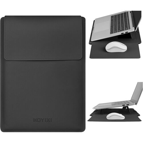 acdsgd-Housse pour Ordinateur Portable 15,6 16 Pouces, Support Réglable Compatible avec MacBook Pro 16/15.4'' MacBook Pro 15, Mac Air 15/for 15''-16'' Dell HP ASUS Acer Surface Laptop Sleeve-Noir