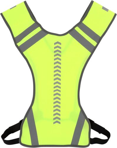 Acdsgd-Gilet Jaune Reflechissant Adulte ¿ Gilet Securite Homme & Femme, Gilet Velo Clignotant Fluorescent De Sécurité, Atmungsaktiv Pour Velo/Running/Wandern (Gelb)