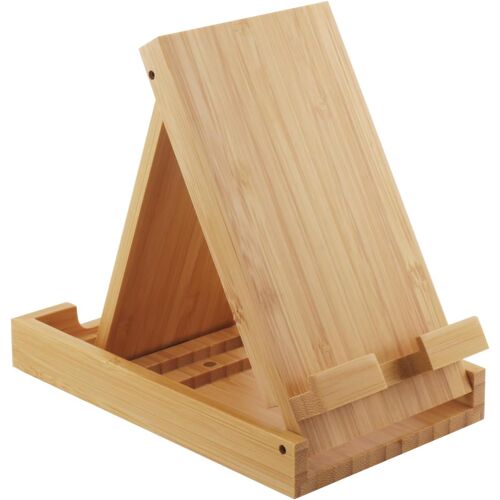 acdsgd-YISEN Support universel multi-angle pliable en bois de bambou pour smartphone et tablette