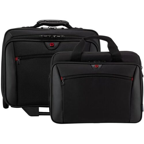 acdsgd-Potomac Ensemble de 2 Bagages pour Ordinateur Portable 17 Pouces, Sacoche Amovible pour Ordinateur Portable 15 Pouces, 23 l, Femmes Hommes, Bureau Affaires Voyages, Noir, 600661