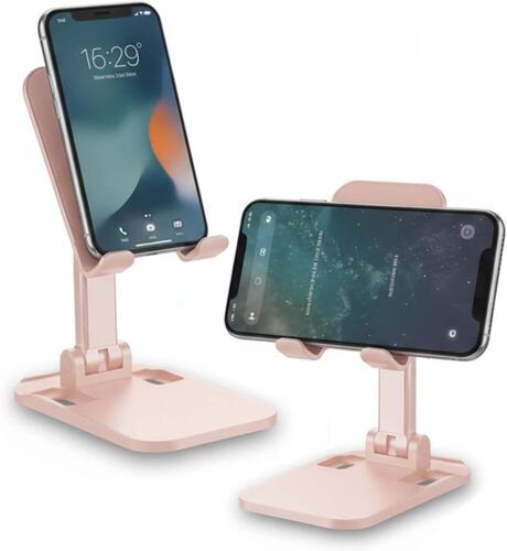 acdsgd-Support de téléphone pour bureau, support de téléphone portable réglable avec inclinaison - Support de téléphone de bureau pliable pour iPhone 17, 16, 15, Samsung S23, tous les téléphones de
