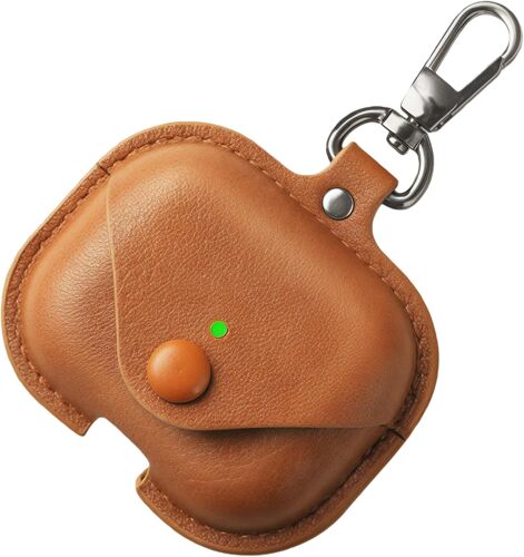 acdsgd-tui en cuir pour casque Pro 3 - Étui marron avec porte-clés et kit de nettoyage - Housse en cuir de qualité supérieure pour casque Pro 3, chargement sans fil, protection et style