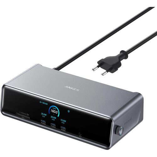 acdsgd-Station d¿Accueil Prime, 14 Ports Triple Affichage avec DisplayLink, USB-C 140 W Max, Affichage Intelligent, Ventilateur intégré, Jusqu¿à 8K, pour macOS et Windows (Pilote DisplayLink requis)