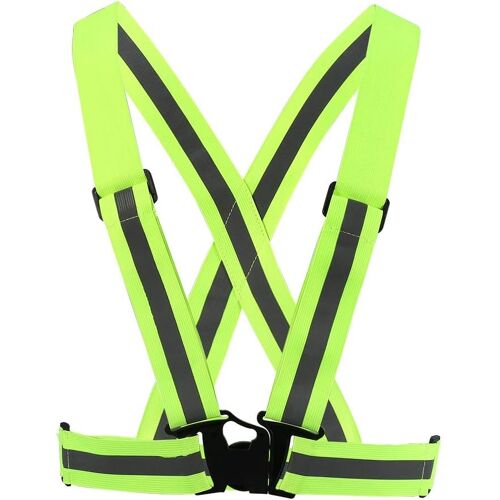Acdsgd-Gilet De Sécurité Réfléchissant, Gilet De Sécurité Forte Visibilité, 360° Réfléchissant Ajustable Respirant Pour Course À Pied, Vélo, Moto, Hommes Et Femmes, Running, Extérieur