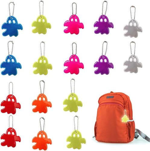 Acdsgd-16 Pcs Porte-Cclés Réfléchissant, Pendentif Réfléchissant En Pvc, Équipement Réfléchissant De Sécurité Pour Enfants, Accessoires De Bagage Appropriés, Sac (Couleur)
