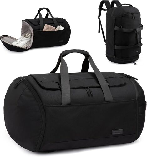 Acdsgd-Sac De Voyage, Sac À Dos De Sport, Grand Sac À Dos De 60l Avec Compartiment À Chaussures Et Compartiment Pour Vêtements Mouillés, Sac De Voyage Pour Week-End, Sac De Sport Pour Homme Et Femme
