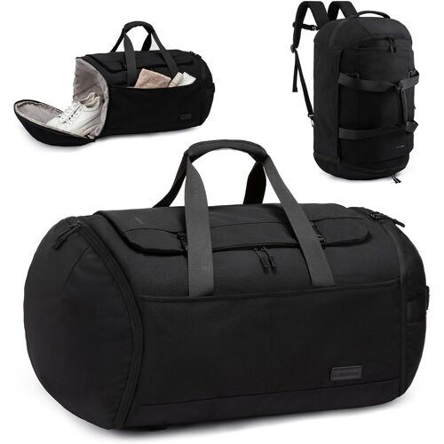 Acdsgd-Sac De Voyage, Sac À Dos De Sport, Grand Sac À Dos De 60l Avec Compartiment À Chaussures Et Compartiment Pour Vêtements Mouillés, Sac De Voyage Pour Week-End, Sac De Sport Pour Homme Et Femme