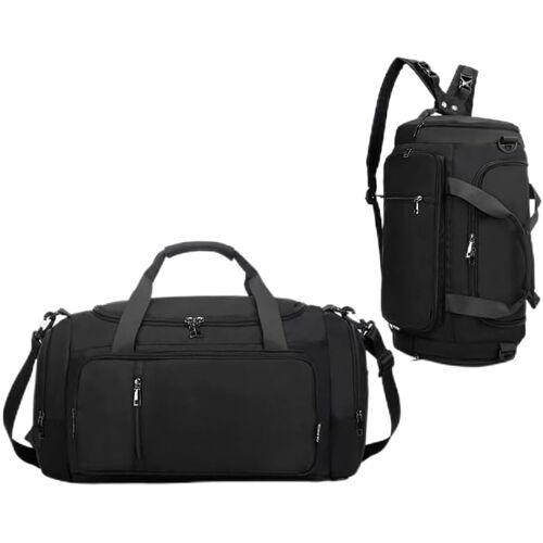 Acdsgd-Sac De Sport Avec Compartiment À Chaussures Et Compartiment À Vêtements Mouillés, 40l - Sac De Voyage - Sac À Dos De Sport Pour Homme Et Femme, Pour Voyage, Randonnée, Natation, Yoga, Camping, Noir
