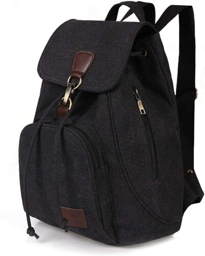 Acdsgd-Sac À Dos Vintage Avec Cordon De Serrage En Toile Pour Femme