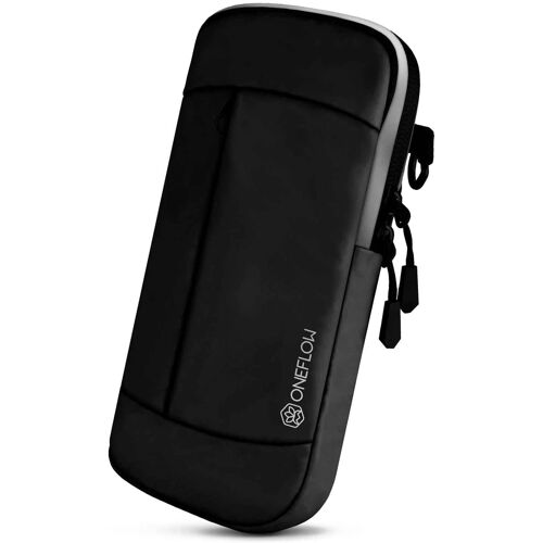 acdsgd-ONEFLOW Urban Sling pour iPhone 15 - Sac à bandoulière, poche de ceinture et bracelet combinés - Sac à bandoulière avec porte-monnaie pour femmes et hommes - Noir